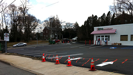 Asphalt Maintenance, Inc. - Malvern PA, Before & After large scale paving project.