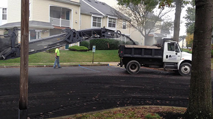 Asphalt Maintenance, Inc. - Malvern PA, Before & After large scale paving project.