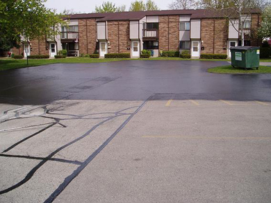 Asphalt Maintenance, Inc. - Malvern PA, Before & After large scale paving project.