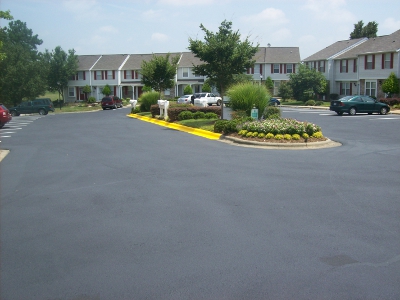 Asphalt Maintenance, Inc. - Malvern PA, Before & After large scale paving project.